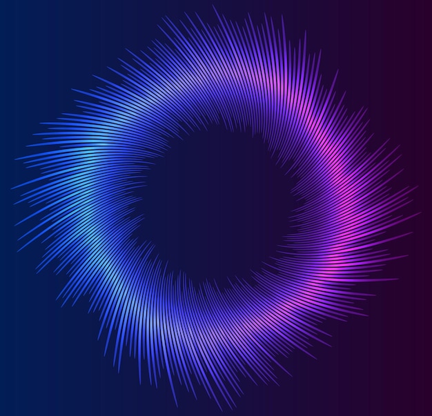 カラー音楽イコライザー 音の波は、さまざまな楽しいイベントの抽象的な紫色の背景