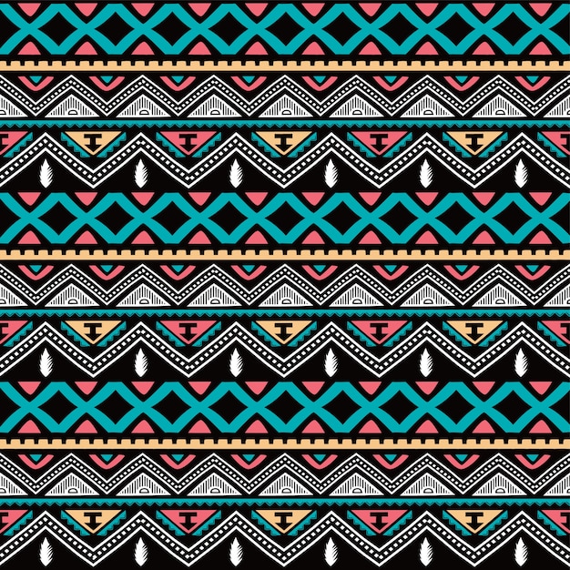 color native ethnic seamless pattern