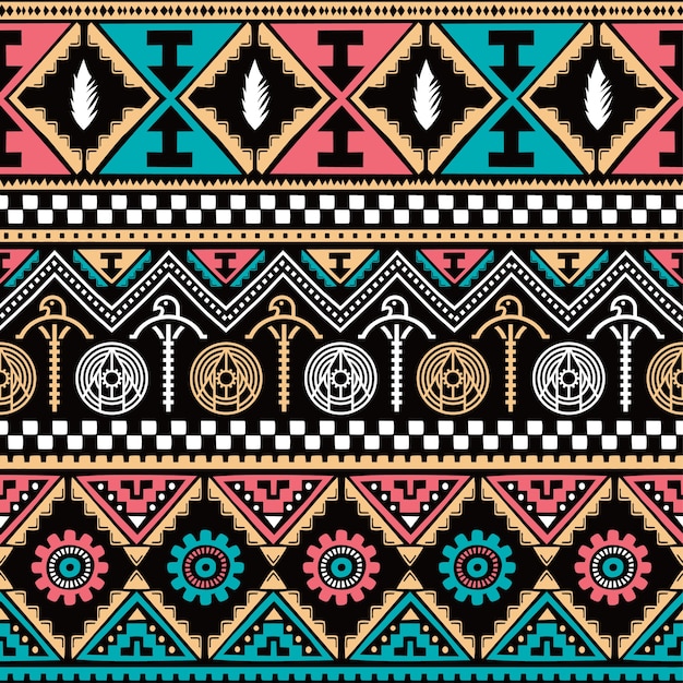 color native ethnic seamless pattern