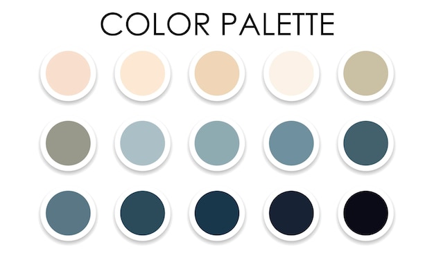 Color palette. Samples of color combinations for design. Vector illustration