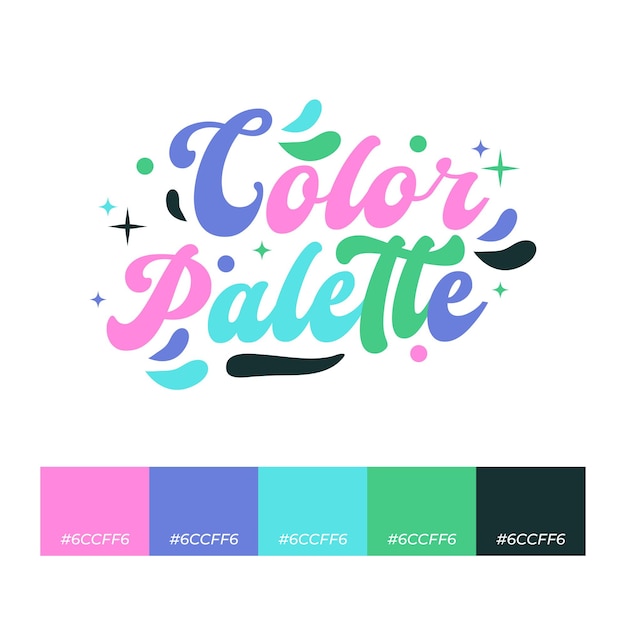 Premium Vector  Serenity colors trendy pallete of color cozy color pallete  swatch summer time shade tone