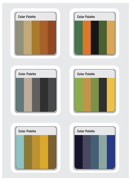 Vector color palette vector art