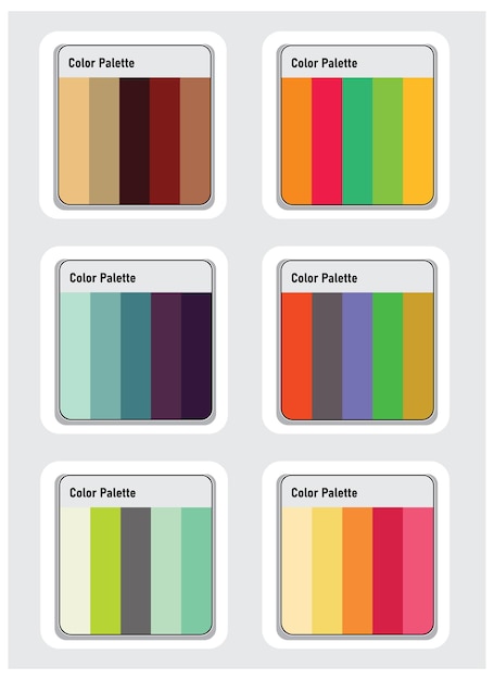 Vector color palette vector art