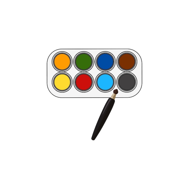 color palette vector type icon