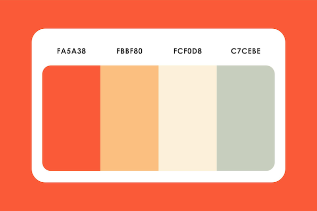 Vector color palette