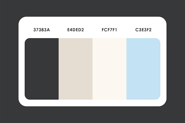 Vector color palette