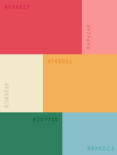 Vector color palette