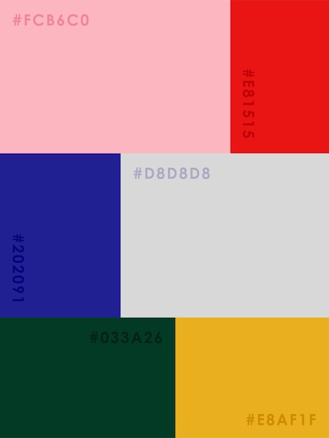 Vector color palette