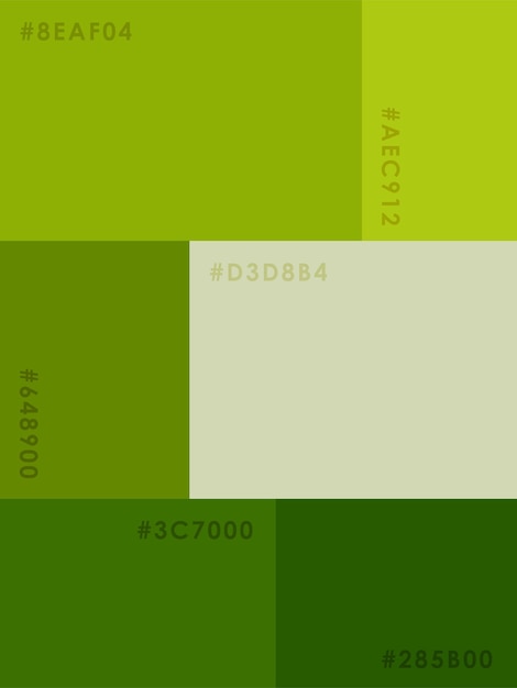 Vector color palette