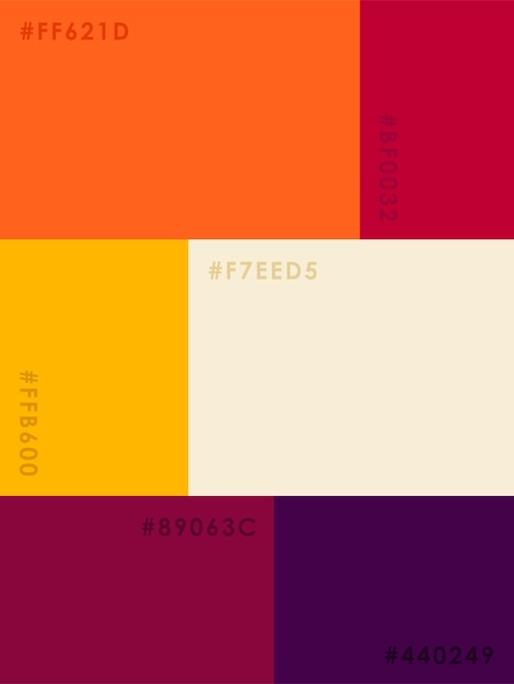 Vector color palette