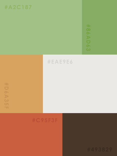 Vector color palette