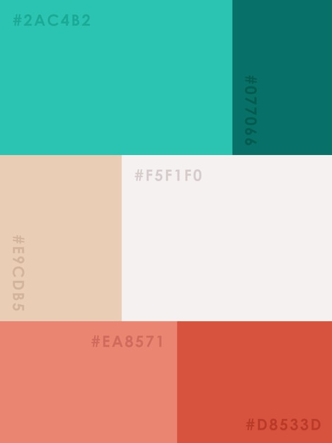 Vector color palette