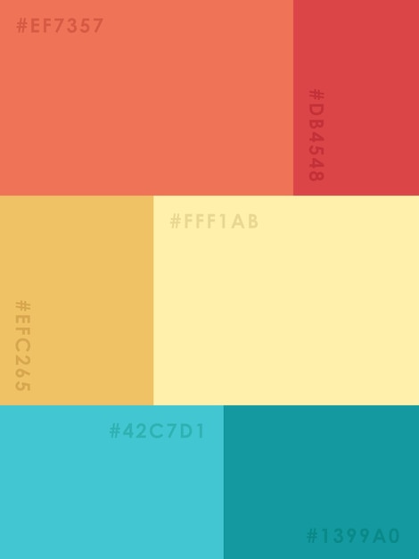 Vector color palette