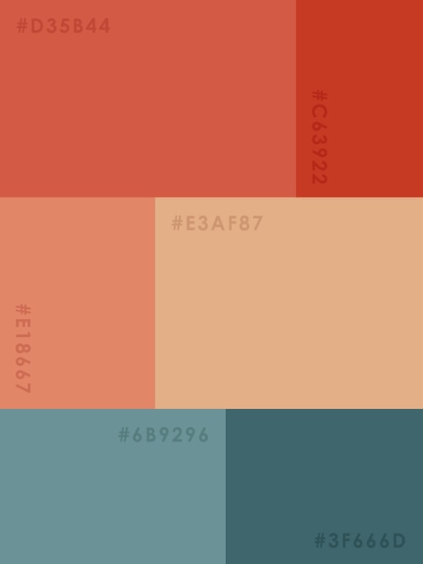 Vector color palette