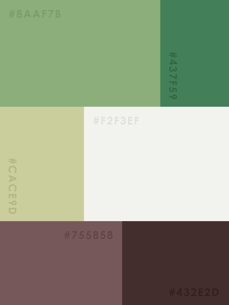 Vector color palette