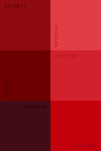 Vector color palette