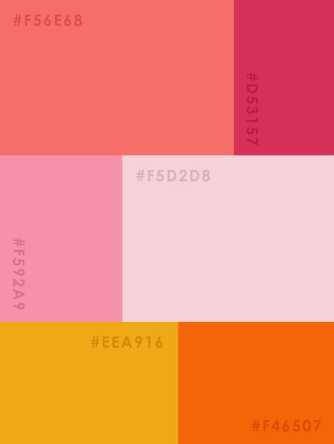 Vector color palette