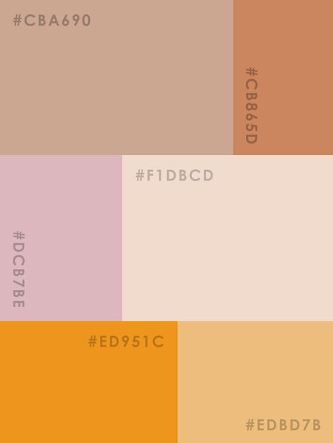 Vector color palette