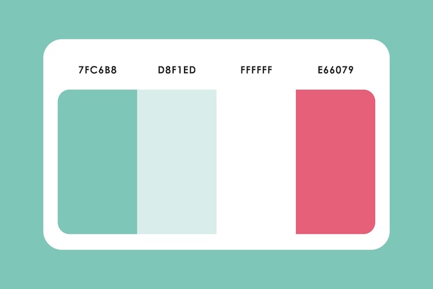 Vector color palette