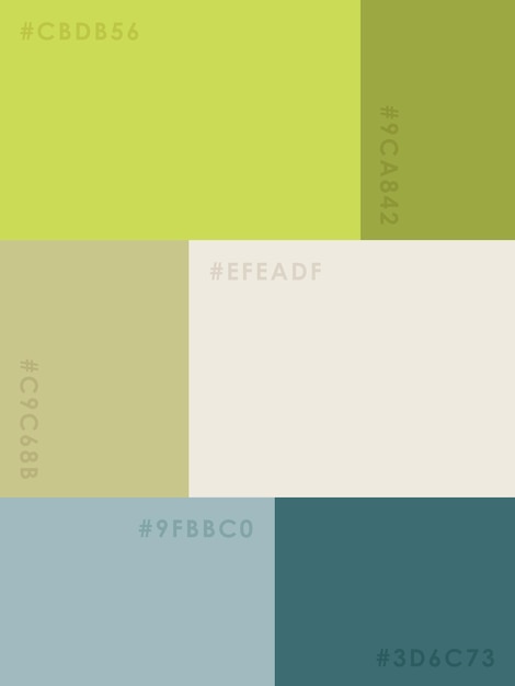 Vector color palette