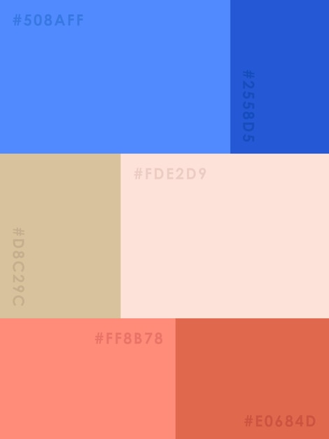 Vector color palette