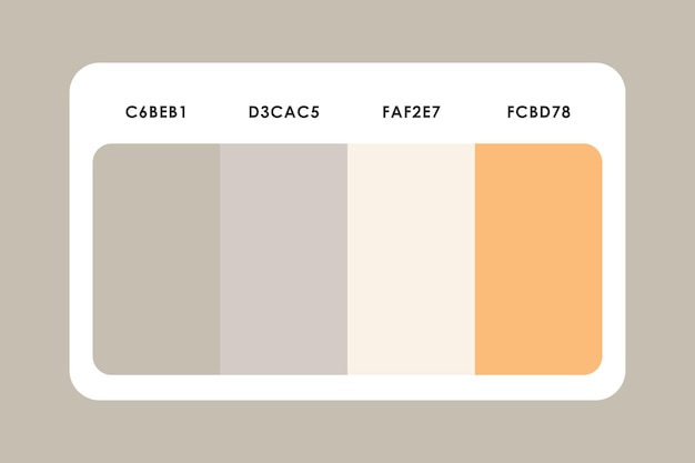 Vector color palette