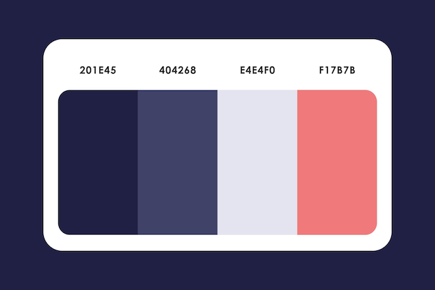 Vector color palette