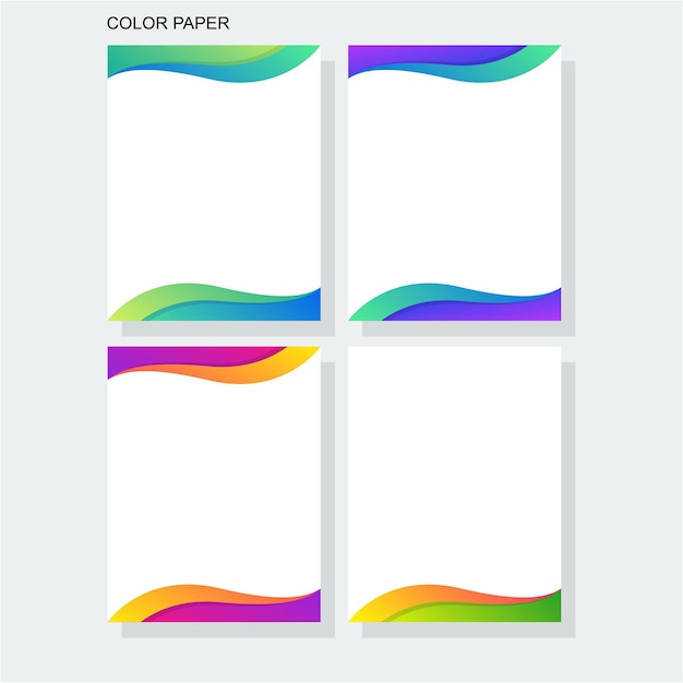 Color paper graphic design