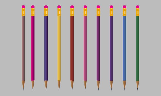 color pencil vector art