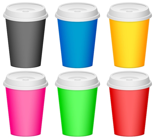 Color plastic cup