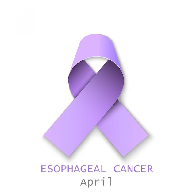 Vector color ribbon esoph cancer