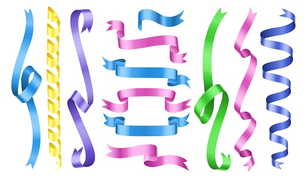 Vector color ribbons