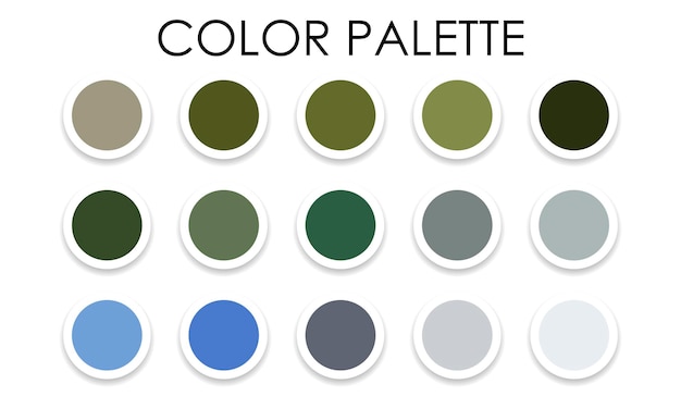 Color set. Stylish trendy colors for 2022. Vector