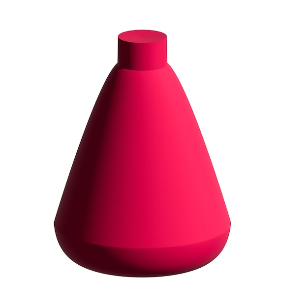 Vector color shape bottle isolated