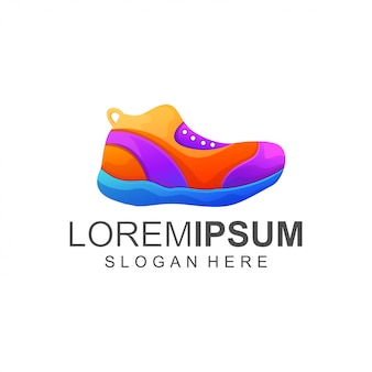 Logo di scarpe di colore