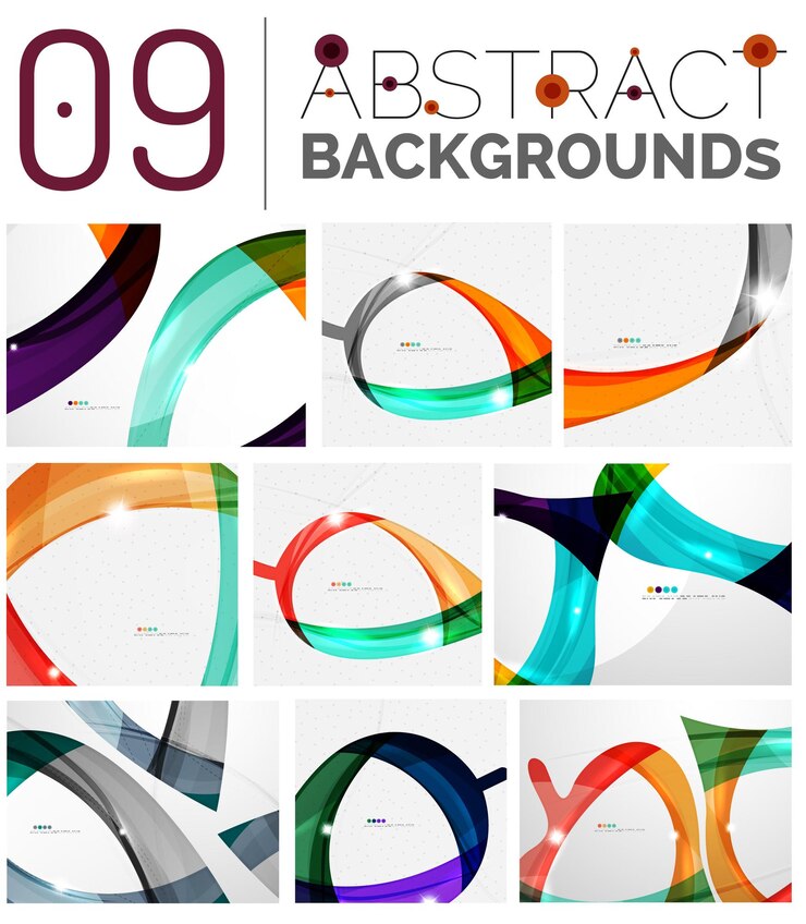Vector color smooth waves