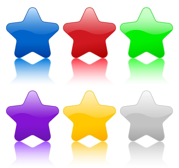 Vector color stars icon