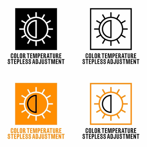 Segno di informazioni del vettore di regolazione continua della temperatura del colore