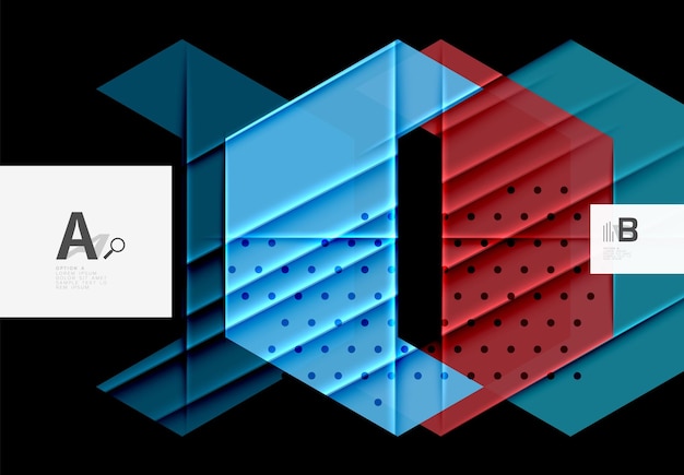Vettore triangoli di colore sfondo moderno geometrico astratto