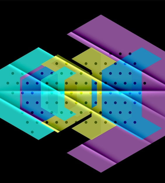 Triangoli di colore sfondo moderno geometrico astratto