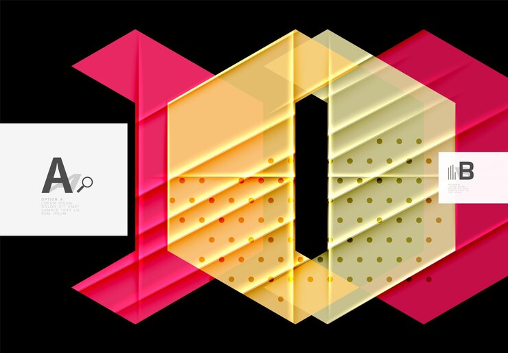Vector color triangles background modern geometric abstract background