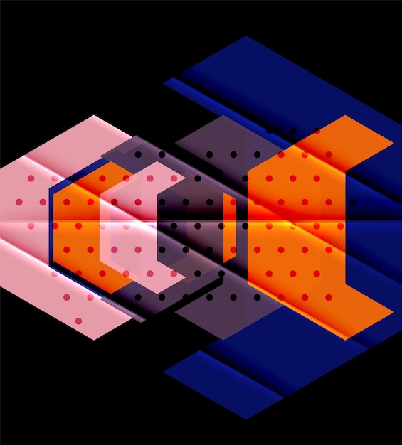 Vettore sfondo di triangoli di colore fondo astratto geometrico moderno