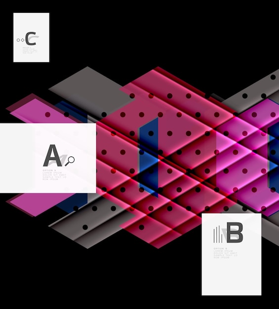 벡터 컬러 삼각형 배경 현대 기하학적 추상적인 배경