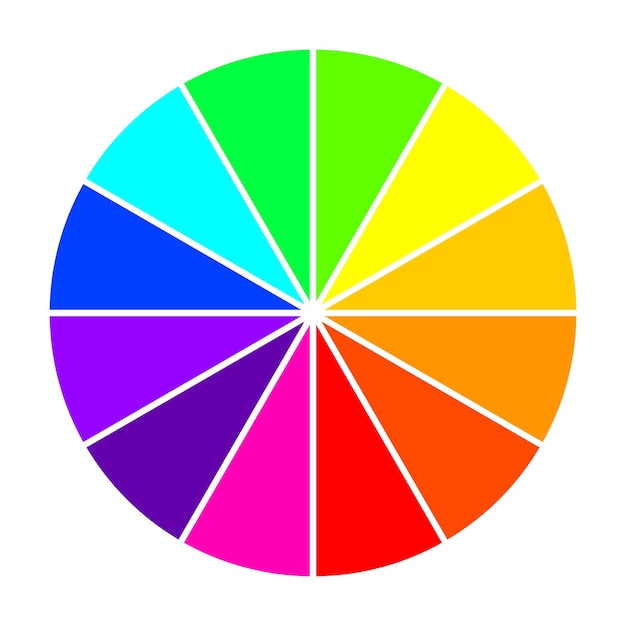 Color wheel Vector Illustration