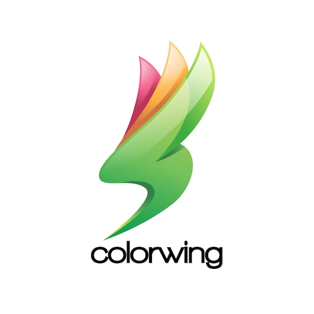 Color Wing Logo Template