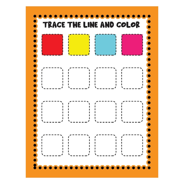 Vector color worksheet