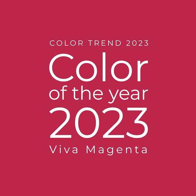 Vettore colore dell'anno 2023