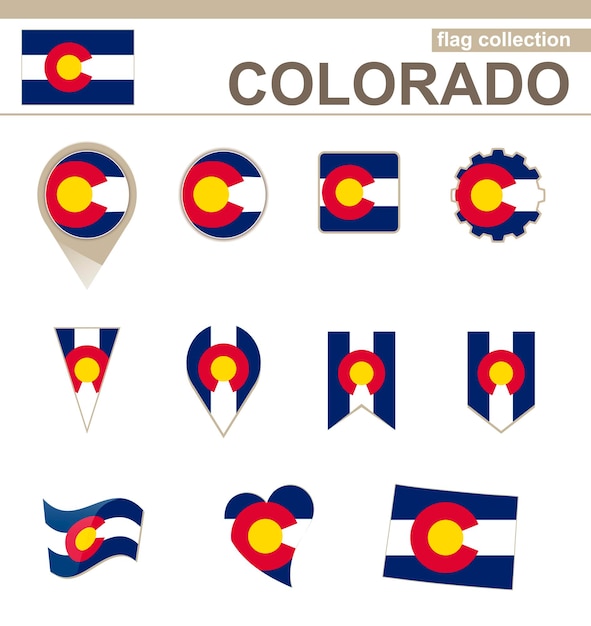 Colorado flag collection, 12 versions