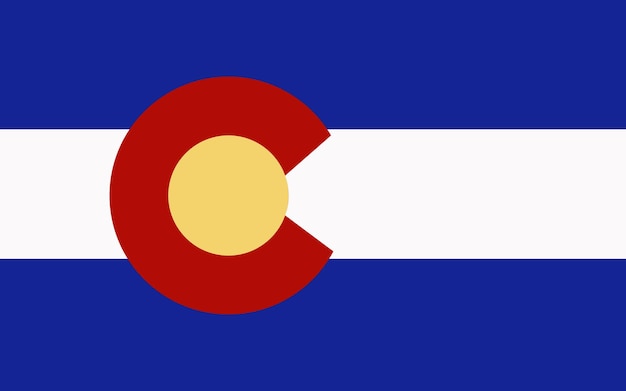 Vector colorado flag