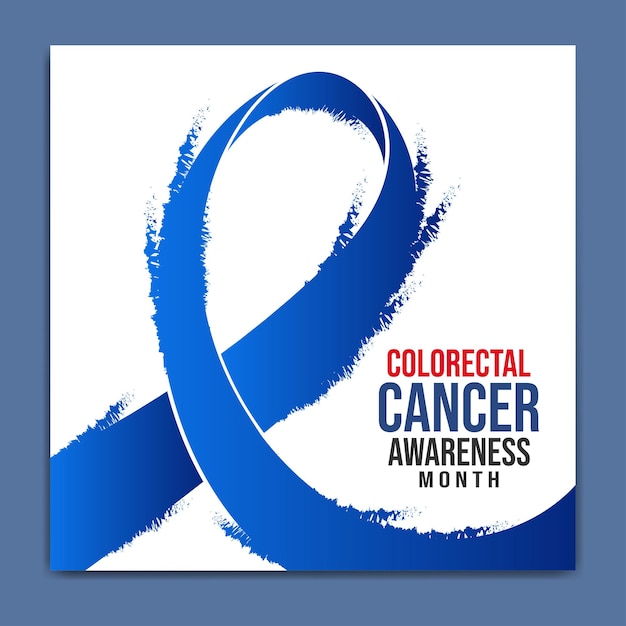 Premium Vector | Colorectal cancer awareness month banner